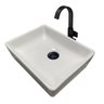 Cuba Sobrepor para Banheiro Lavabo Apoio Branca 40x31 Lanai - 3
