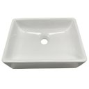 Ver imagem 4 de Cuba Sobrepor para Banheiro Lavabo Apoio Branca 40x31 Lanai