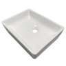 Cuba Sobrepor para Banheiro Lavabo Apoio Branca 40x31 Lanai - 5