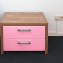 Ver mais imagens de Adesivo Revestimento em Couro Sintético Rosa 50x137cm