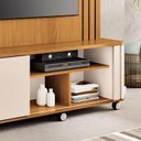 Ver imagem 3 de Estante Home Theater Trinus Cinamomo Off White - Hb Móveis