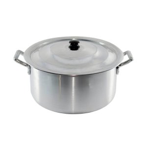 Caçarola Hotel Panela Industrial Alumínio Tampa 50cm 46,6l Global