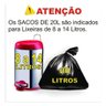 Saco de Lixo 15l Preto 100un Preto - 2