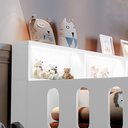 Ver imagem 4 de Cama de Criança Infant Montessoriana Led Nina com Nicho - Branco Incluso Lousa Mágica