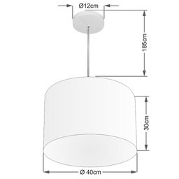 Pendente Cilíndrico Café MJ-4146 Para Mesa de Jantar e Estar - 2