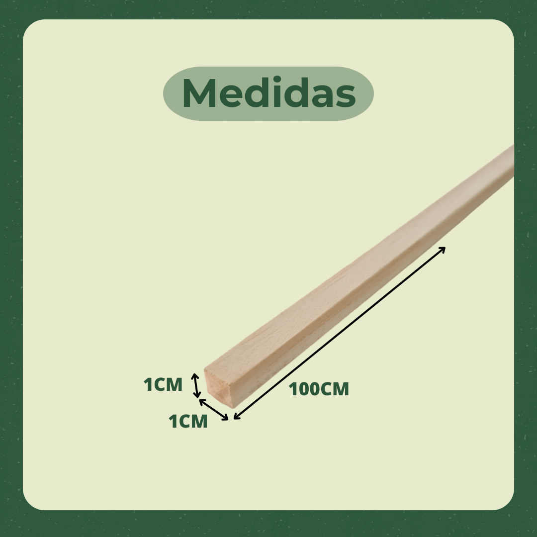 6 Ripas/sarrafos de 1x1x100 Cm Madeira de Pinus - 3