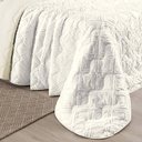 Ver imagem 3 de Cobre Leito Casal Lint Micropercal 300fios 3pç Offwhite