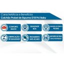 Ver imagem 2 de Colchão Berço Probel Infantil D18 Baby Premium (60x130x12) -