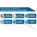 Ver imagem 3 de Colchão Berço Probel Infantil D18 Baby Premium (60x130x12) -