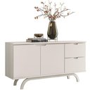 Ver imagem 5 de Aparador Buffet para Sala de Jantar 2 Portas 2 Gavetas Vicky N01 Off White - Lyam Decor