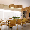 Ver imagem 2 de Lustre Pendente Anêmona 70cm – Madeira Amêndola, Design Orgânico, Bivolt