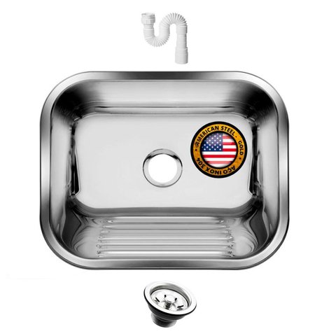 Tanque Inox 50x40 American Steel - Sobrepor e Embutir