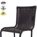 Ver imagem 3 de 4 Banquetas Diplomata Em Fibra Sintética Artesanal Para Área De Churrasco, Varanda, Sacada, Terraço 