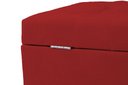 Ver imagem 3 de Recamier Puff Baú Sapateira e Gaveta 90 Cm para Cama de Solteiro - Vermelho