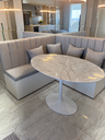 Ver imagem 3 de Mesa de Jantar Saarinen Oval 190x110cm em MDF Pietra Bronze