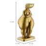 Escultura Obra de Arte Feminino Estatueta Corpo Mulher Exclusiva:dourado - 2