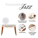 Ver imagem 3 de Penteadeira Jazz Off White com Led - Imcal