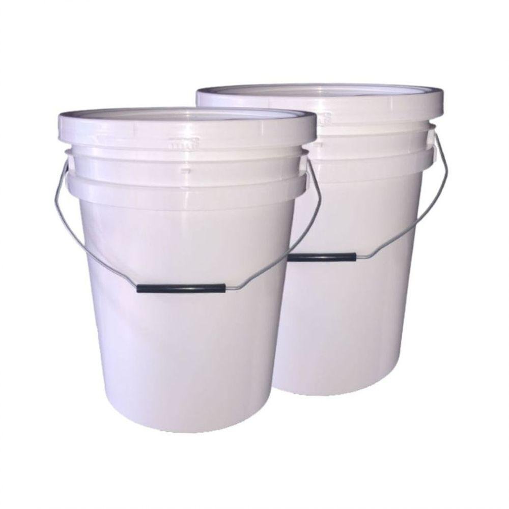Balde Alça Plastica para Limpeza 20 Litros 02 Peças - 1