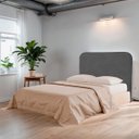 Ver imagem 2 de Cabeceira Casal Queen Estofada para Cama Box Lizza Veludo Cinza Escuro