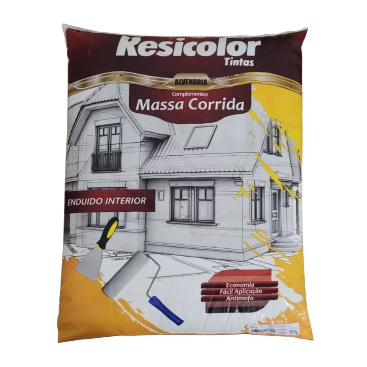 Massa Corrida Pva 15kg | Resicolor Massa Corrida