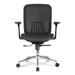 Cadeira Office Escritório Ergonômica Giratória Preta Armeria - 1