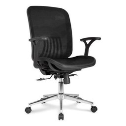 Cadeira Office Escritório Ergonômica Giratória Preta Armeria - 2