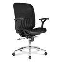 Ver imagem 2 de Cadeira Office Escritório Ergonômica Giratória Preta Armeria