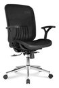 Ver imagem 2 de Cadeira Office Escritório Ergonômica Giratória Preta Armeria