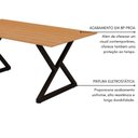 Ver imagem 6 de Mesa Industrial Império 160x90cm Base em Aço e Tampo em Mdf