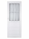 Ver imagem 1 de Porta de Giro Alumínio Branco Social c/Grade Veneziana 2V Maxx - 210x80 - Direita