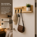 Ver imagem 3 de Porta Chaves de Parede Decorativo Sala Organizador Ganchos