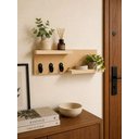 Ver imagem 6 de Porta Chaves Prateleira Parede Decorativo Sala Organizador