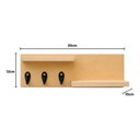 Ver imagem 3 de Porta Chaves Prateleira Parede Decorativo Sala Organizador