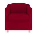 Ver imagem 4 de Kit 6 Poltronas Decorativas Tilla Consultório Recepção Sala Cor:vermelho