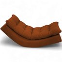 Ver imagem 7 de Poltrona Balance Leve Balanço Bouclé Premium de Luxo para Sala Quarto Conforto Relaxante Terracota