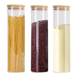 Pote De Vidro Hermético 2 Lts C/ Tampa 100% Bambu Mantimento - 5