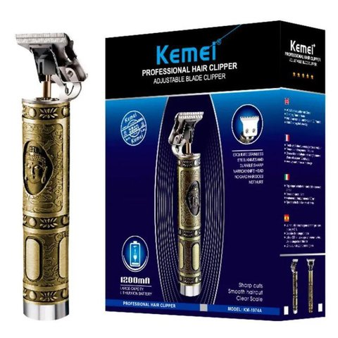 Máquina Kemei Corte e Acabamento sem Fio Profissional