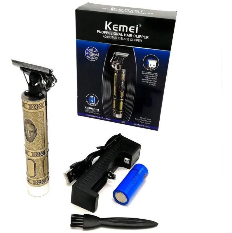 Máquina Kemei Corte e Acabamento sem Fio Profissional - 6