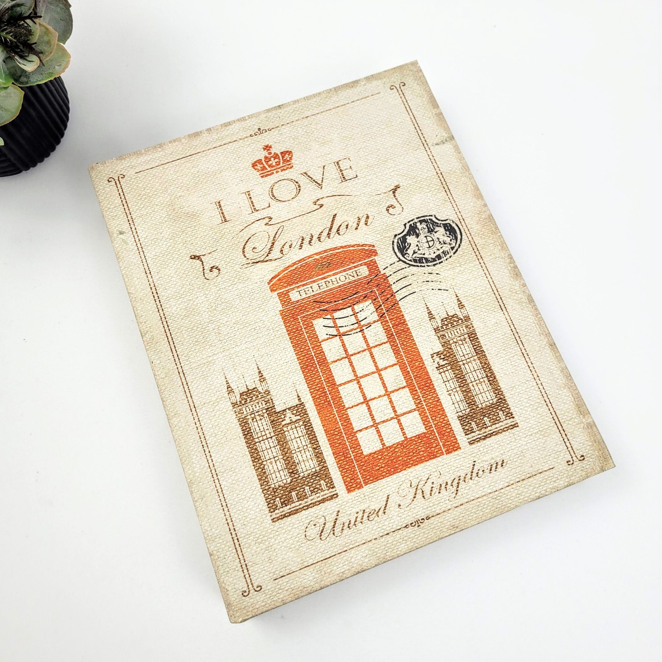 Caixa Livro Decorativa I Love London 30x24x5cm G - 2