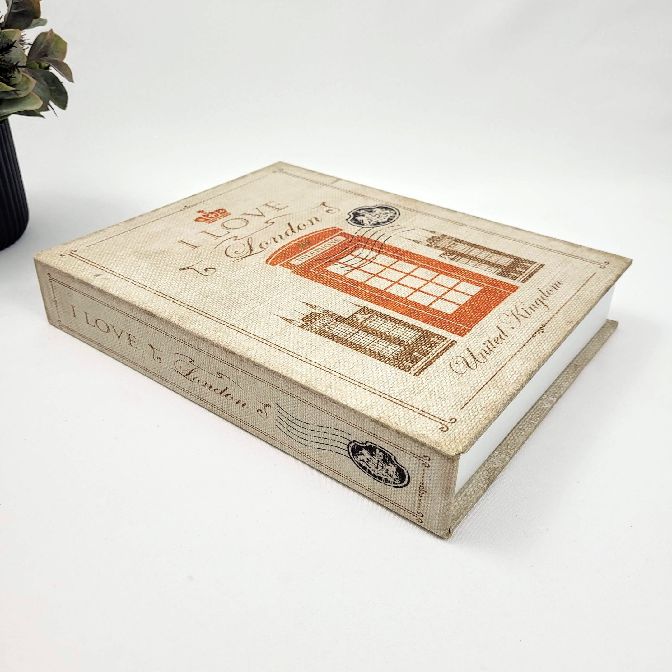Caixa Livro Decorativa I Love London 30x24x5cm G - 3