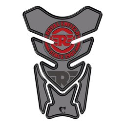 Protetor de Tanque Adesivo Moto Royal Enfield Vermelho Cobra Motoparts Preto - 1