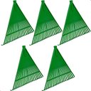 Ver imagem 1 de Kit 5 Vassouras Rastelo de Plástico Jardim Grama sem Cabo