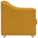 Ver imagem 3 de Kit Namoradeira + 4 Poltronas Decorativas para Sala Mila Suede Cores Pé de Plastico Cromado