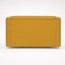 Ver imagem 5 de Kit Namoradeira + 4 Poltronas Decorativas para Sala Mila Suede Cores Pé de Plastico Cromado