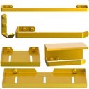 Ver imagem 1 de Kit Acessórios para Banheiro Dourado 6 Peças Max
