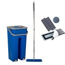 Ver imagem 1 de Rodo Flat Mop e Balde Lava e Seca 5l com 2 Refis - Limpeza Eficiente