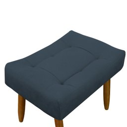 Puff Decorativo Quarto e Sala de Estar Suede Light Herrero:Azul Marinho - 4