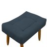 Puff Decorativo Quarto e Sala de Estar Suede Light Herrero:Azul Marinho - 4