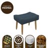 Puff Decorativo Quarto e Sala de Estar Suede Light Herrero:Azul Marinho - 6