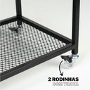 Ver imagem 7 de Carrinho de Churrasco Gourmet Estilo Industrial com Tábua Teka Removível